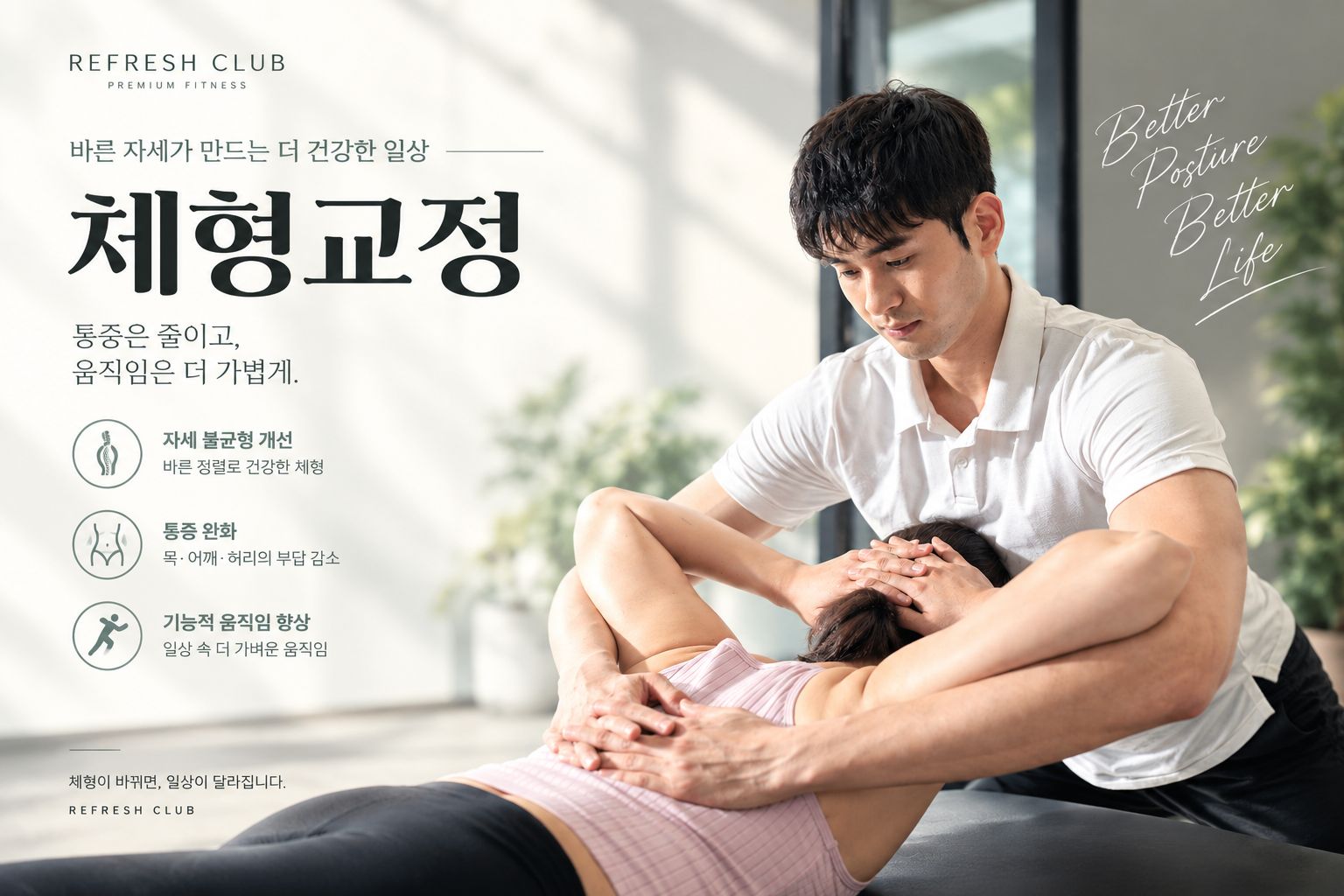 바르고 편안해지는 ‘체형 교정’